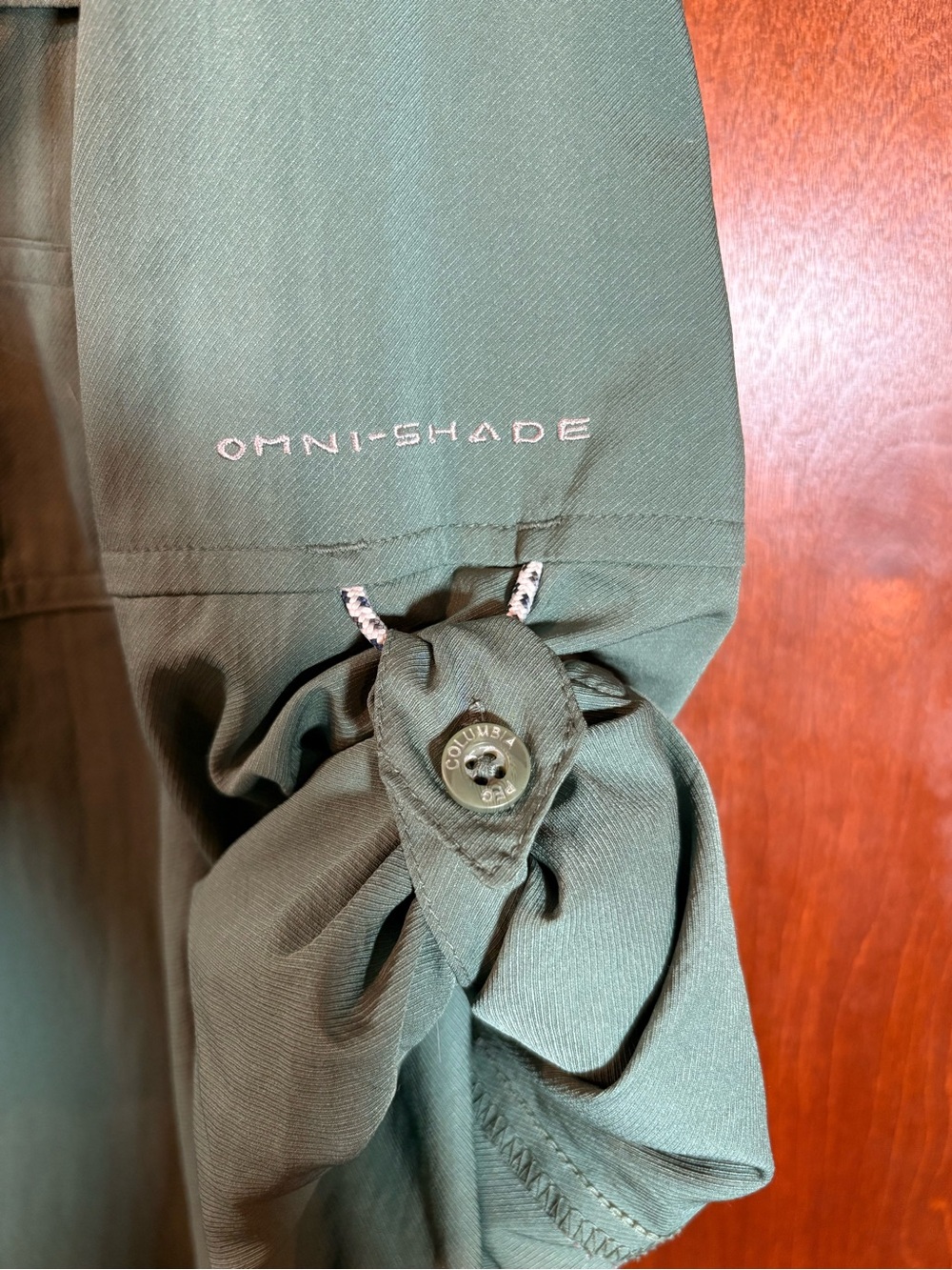 Columbia Green Button-Front Outdoor Shirt - Picture 2 of 8